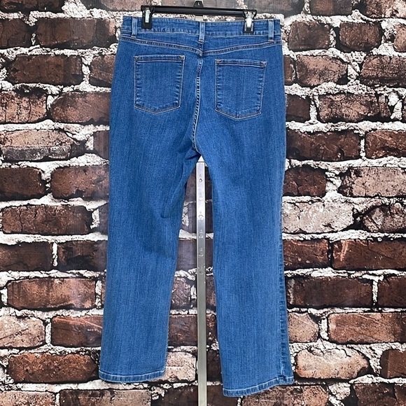 L.L. Bean Jeans blue denim classic high rise size 16 petite 16P - Picture 4 of 13